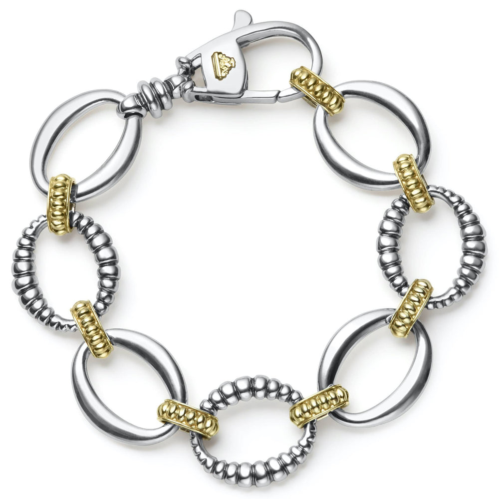 Signature Caviar Two-Tone Link Bracelet