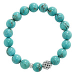 Turquoise|caviar bracelet,gemstone bracelet,lagos bracelet,beaded bracelet