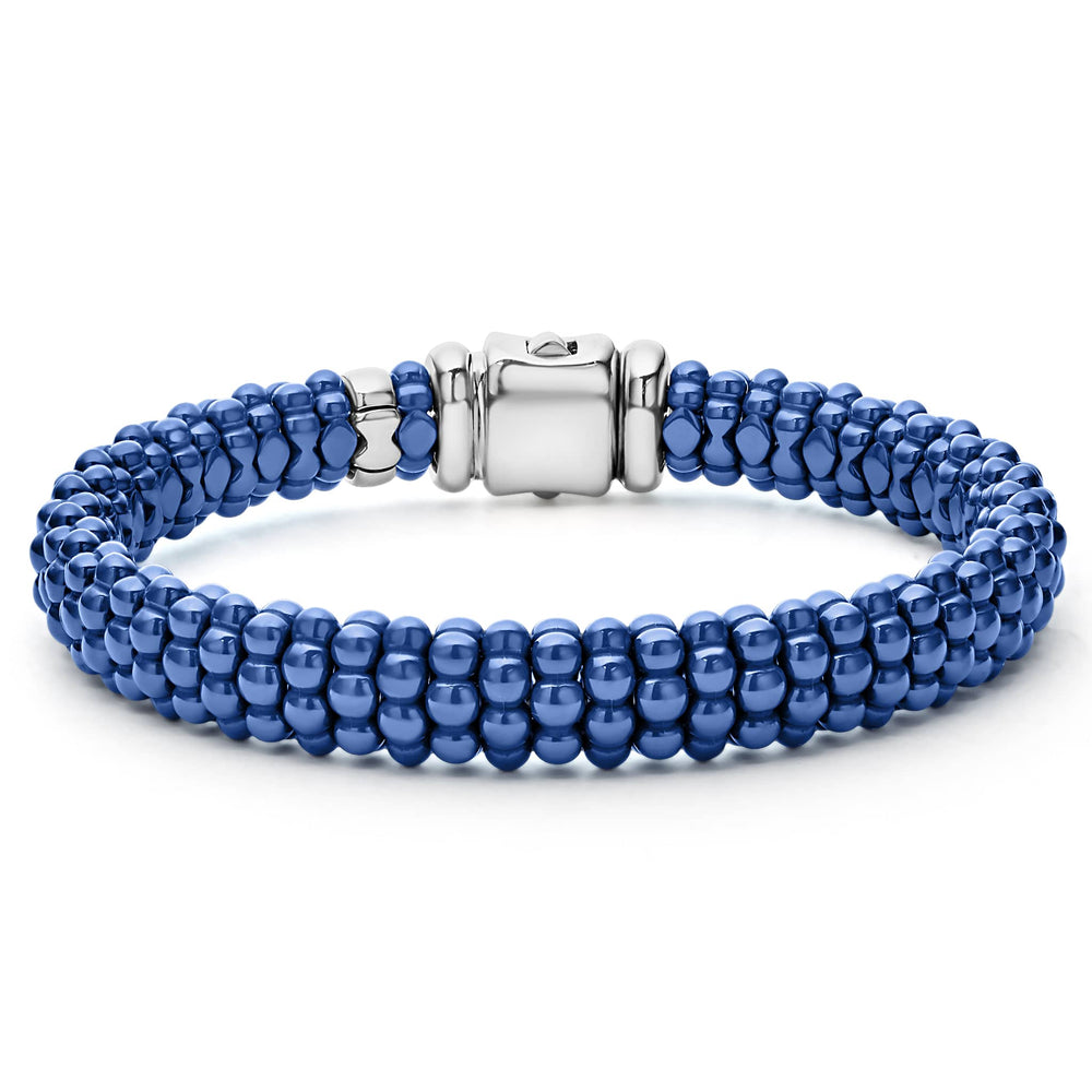 Blue Caviar Ceramic Beaded Bracelet | 9mm