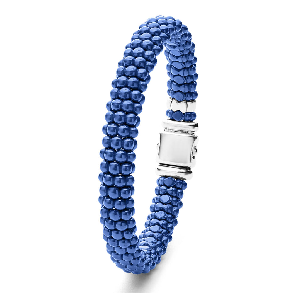 Blue Caviar Ceramic Beaded Bracelet | 9mm