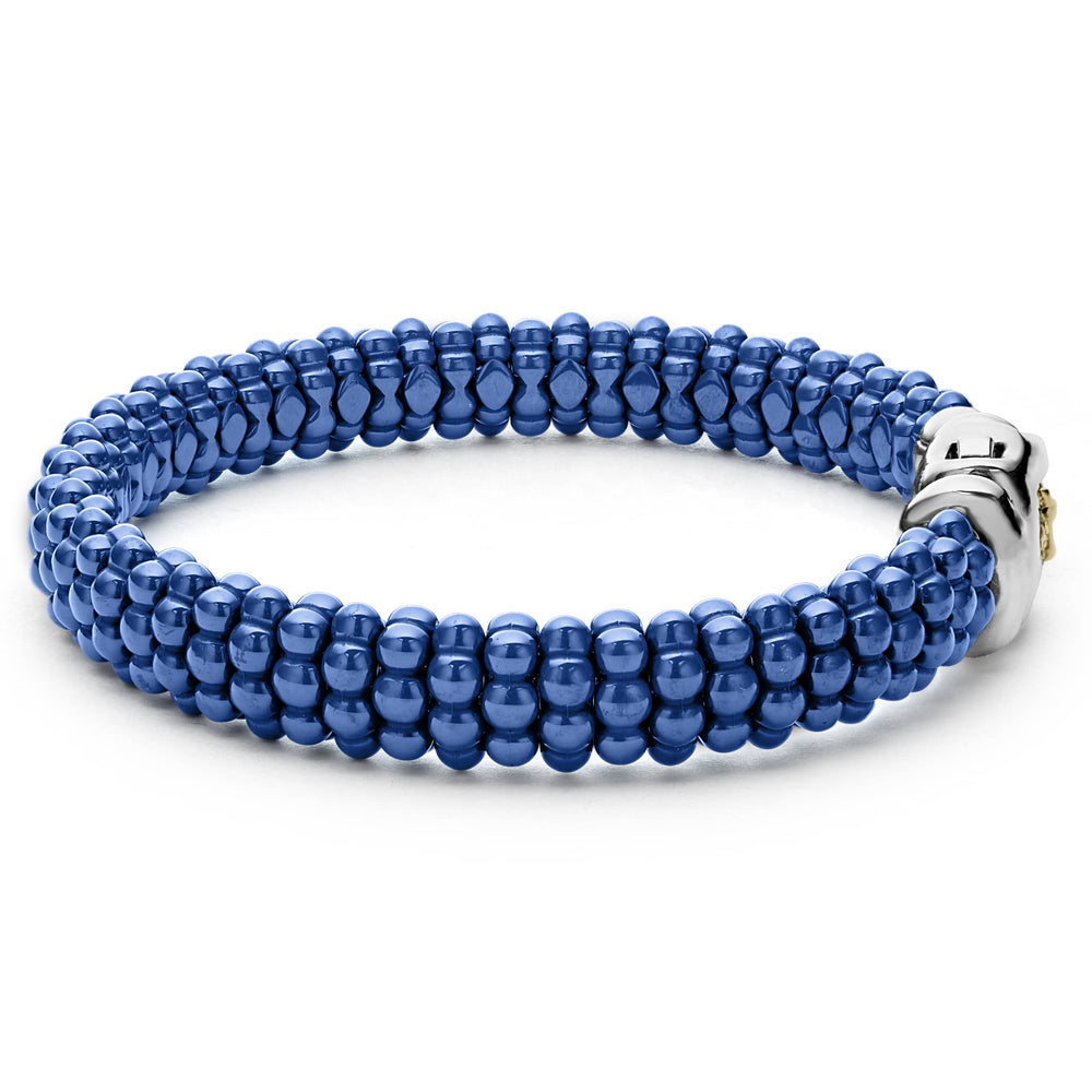 Blue Caviar Ceramic Beaded Bracelet | 9mm