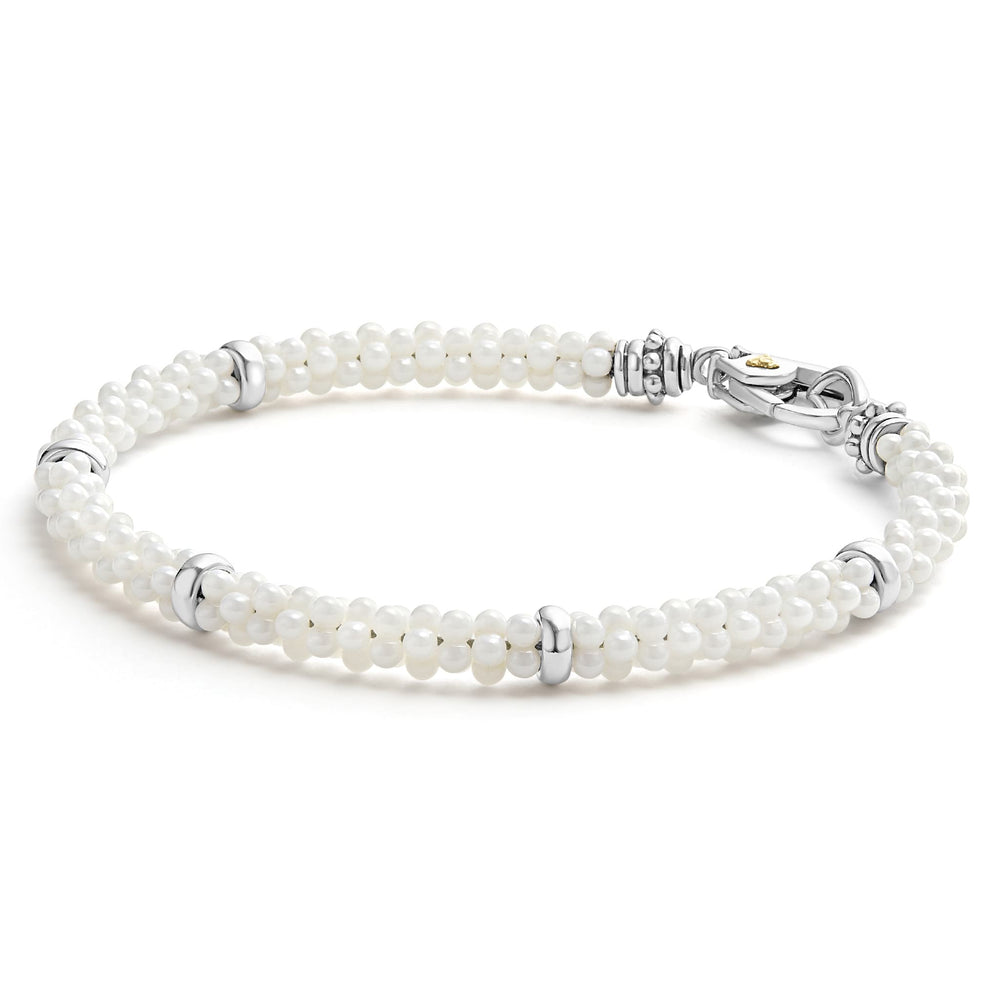 White Ceramic|caviar bracelet,rope bracelet,lagos bracelet,beaded bracelet