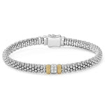 Caviar Lux Single Station Diamond Caviar Bracelet | 6mm