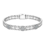 Caviar Spark Three Station Diamond Link Bracelet