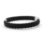 Black Caviar 18K Gold Matte Ceramic Beaded Bracelet | 9mm