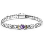 Rittenhouse Amethyst Caviar Bracelet | 6mm