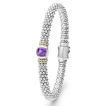 Rittenhouse Amethyst Caviar Bracelet | 6mm