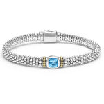 Rittenhouse Swiss Blue Topaz Caviar Bracelet | 6mm