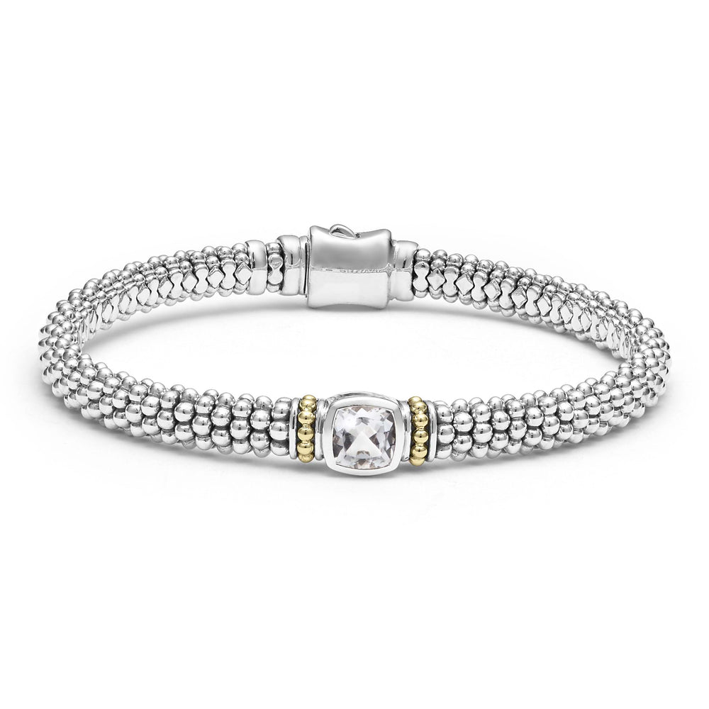 Rittenhouse White Topaz Caviar Bracelet | 6mm