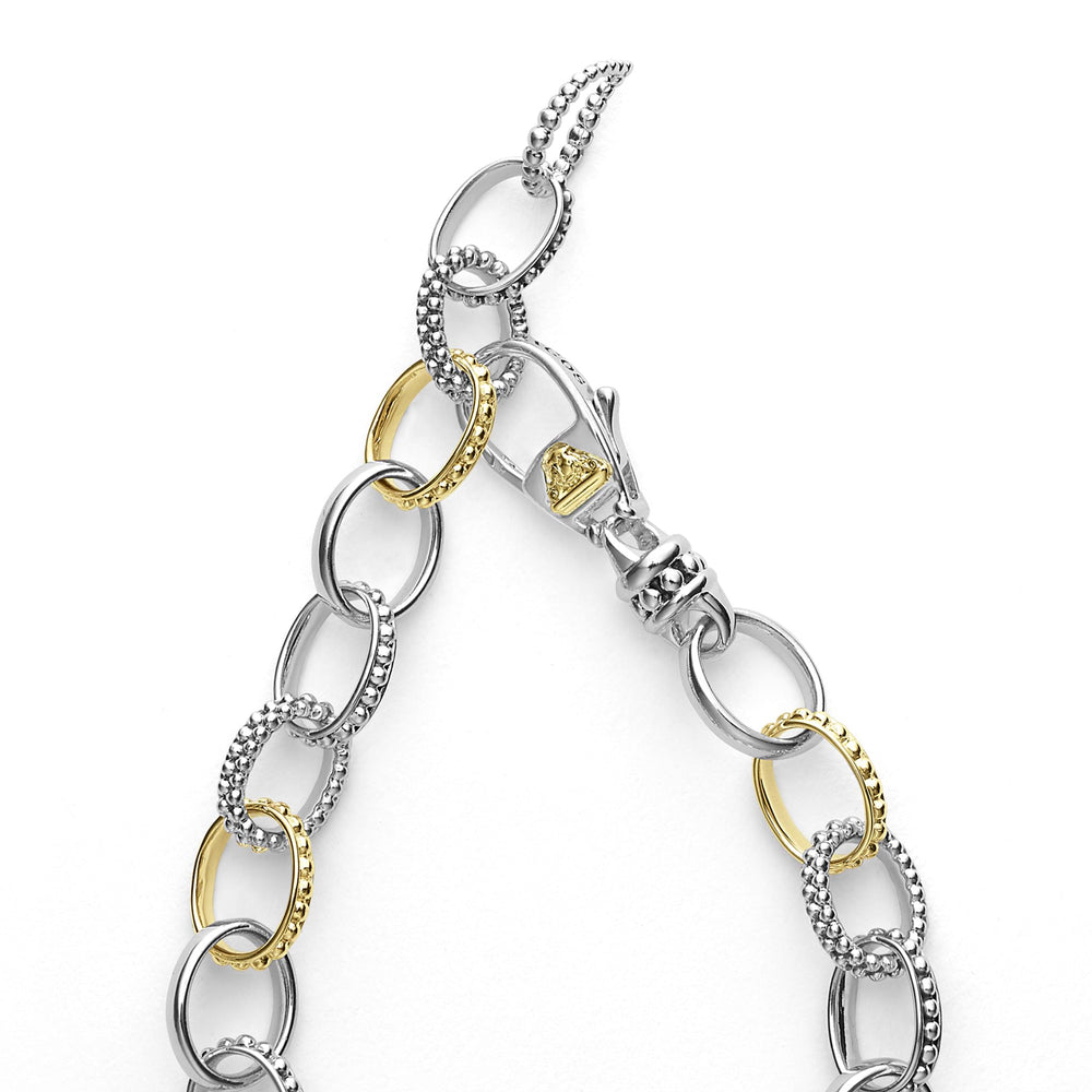 Signature Caviar Two-Tone Caviar Link Bracelet