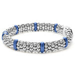 Blue Caviar Single Station Diamond Caviar Bracelet | 9mm