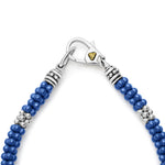 Blue Caviar Seven Silver Station Ceramic Bracelet | 5mm