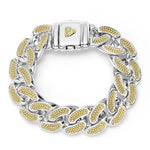 Anthem Two-Tone Curb Link Bracelet | 19mm