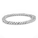 Anthem Silver Curb Chain Bracelet | 8mm