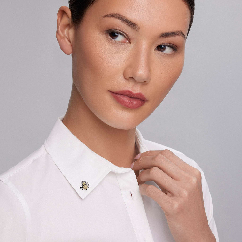 honeybee pin,caviar pin,luxury pin,fine jewelry pin