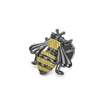 honeybee pin,caviar pin,luxury pin,fine jewelry pin
