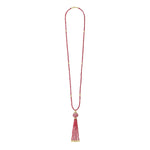 Caviar Gold Ruby and Diamond Tassel Pendant Necklace