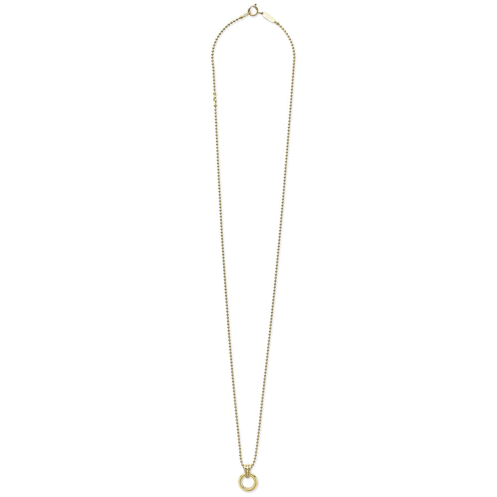 Meridian 18K Gold Circle Pendant Necklace