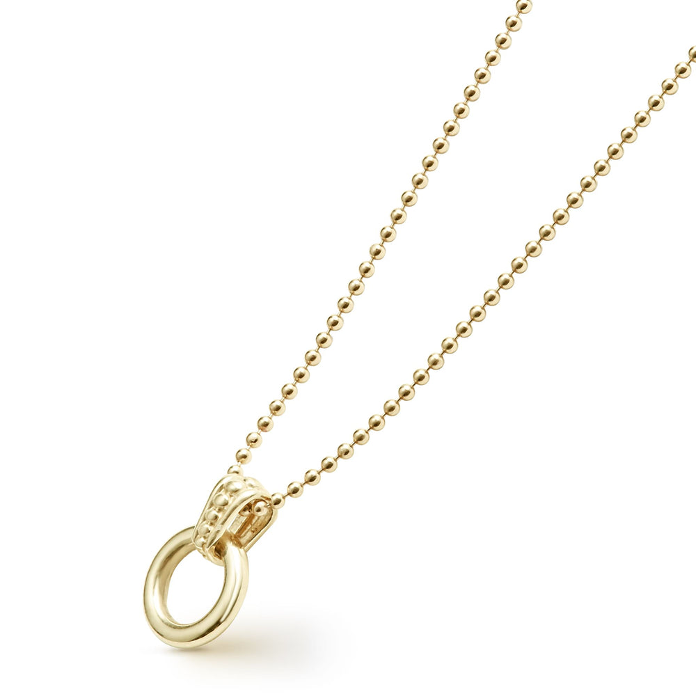 Meridian 18K Gold Circle Pendant Necklace