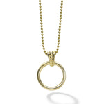 Meridian 18K Gold Circle Pendant Necklace