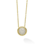 Meridian 18K Gold Diamond Circle Pendant Necklace