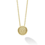 Meridian 18K Gold Circle Pendant Necklace