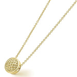 Meridian 18K Gold Circle Pendant Necklace