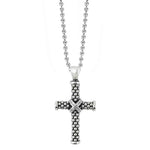 Signature Caviar Caviar Beaded Cross Pendant Necklace