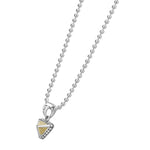 KSL Caviar Pyramid Pendant Necklace