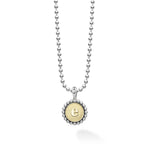 Signature Caviar E Initial Charm Necklace