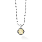Signature Caviar K Initial Charm Necklace