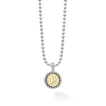 Signature Caviar P Initial Charm Necklace