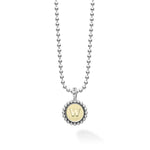 Signature Caviar W Initial Charm Necklace