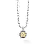 Signature Caviar Z Initial Charm Necklace