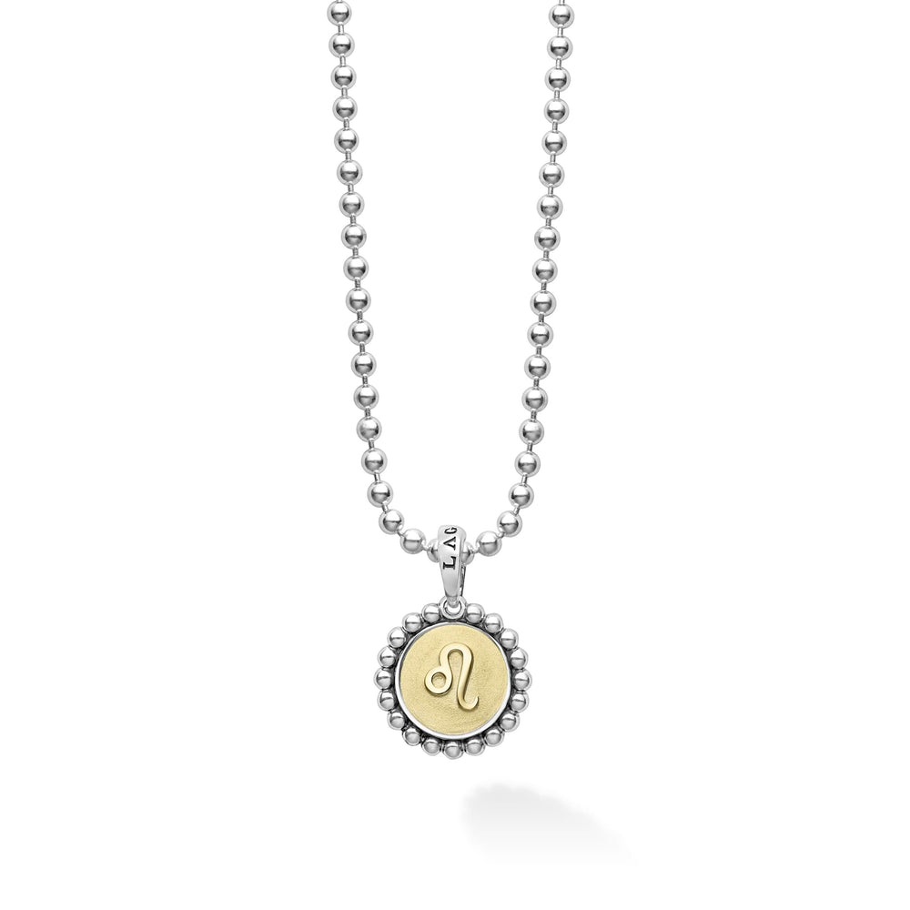 Signature Caviar Leo Zodiac Charm Necklace