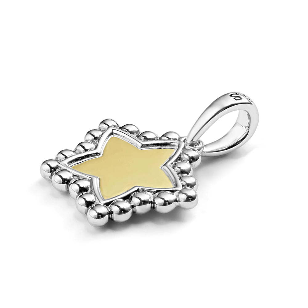 Signature Caviar Two-Tone Star Charm