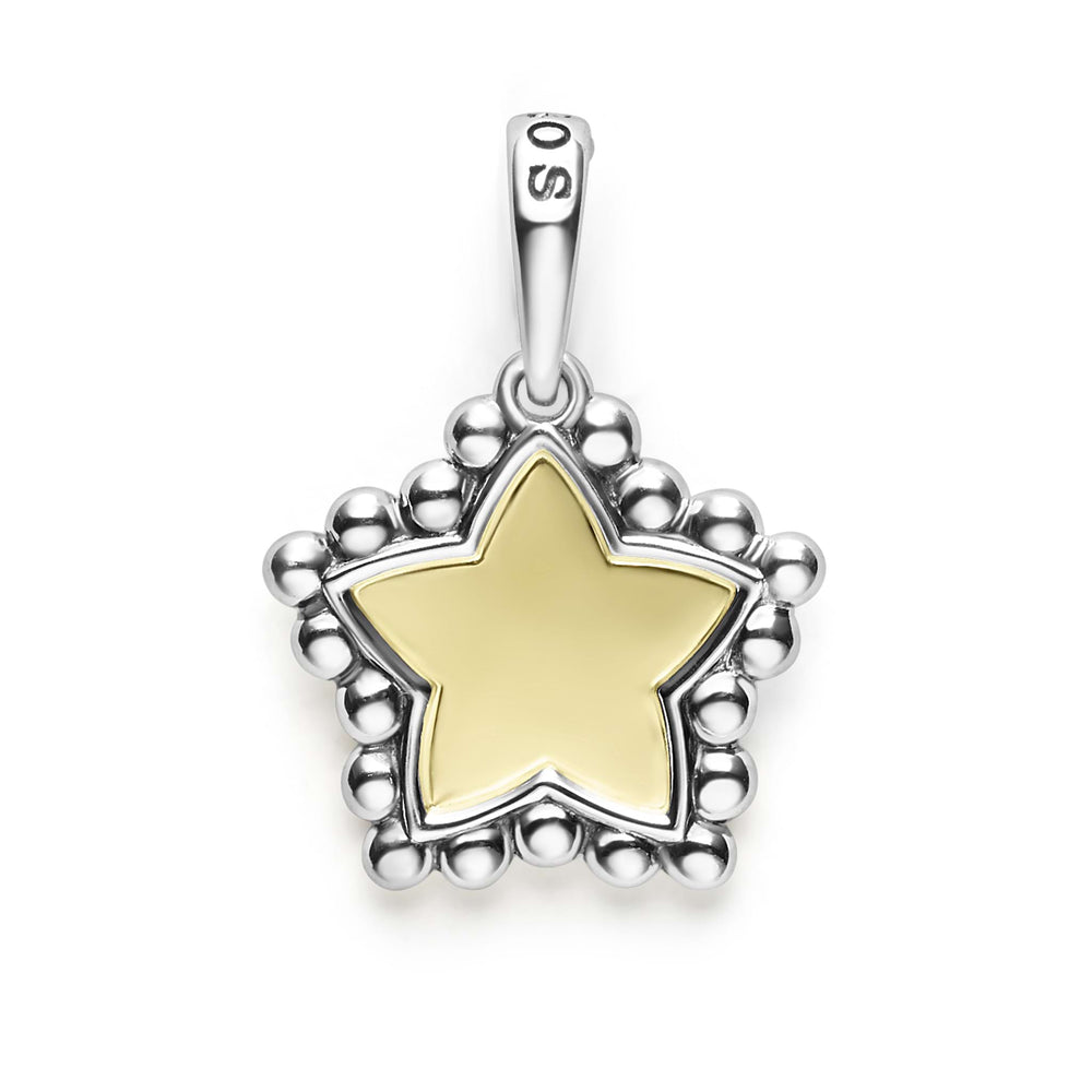 Signature Caviar Two-Tone Star Charm