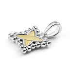 Signature Caviar Two-Tone X Charm