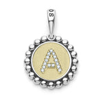 Signature Caviar Diamond Initial Charm