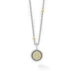 Signature Caviar B Initial Diamond Charm Necklace