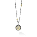 Signature Caviar E Initial Diamond Charm Necklace