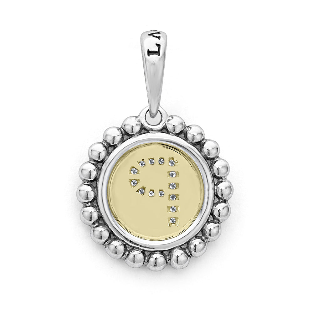 Signature Caviar Diamond P Initial Charm