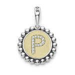 Signature Caviar Diamond P Initial Charm