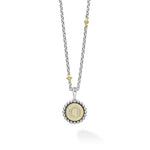 Signature Caviar Q Initial Diamond Charm Necklace