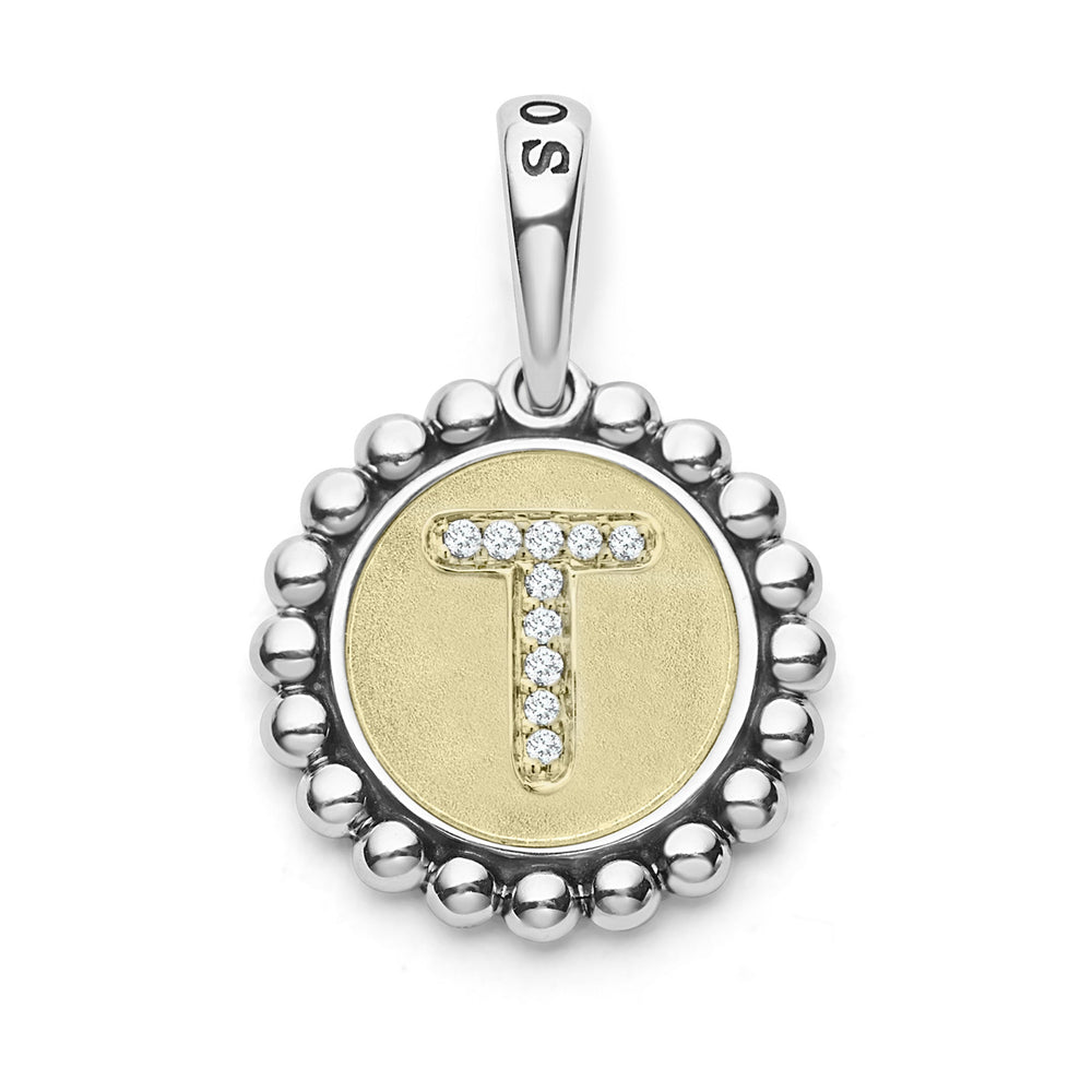 Signature Caviar Diamond T Initial Charm