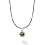 Luna Tahitian Black Pearl Diamond Caviar Necklace