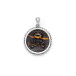 Anthem Tiger Iron Skull Crossbone Amulet