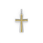 Anthem Two-Tone Caviar Beaded Cross Amulet