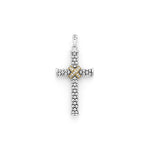 Anthem Two-Tone Diamond Cross Amulet