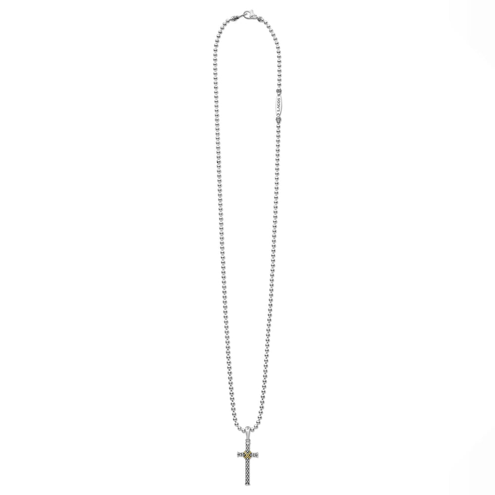 Anthem Two-Tone Cross Amulet Necklace